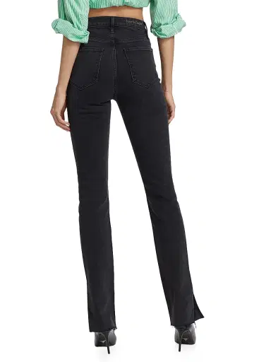 Favorite Daughter Women's Valentina High-Rise Straight-Leg Jeans - Boulder - Size 33 | Thumbnail 5 Favorite Daughter Women's Valentina High-Rise Straight-Leg Jeans - Boulder - Size 33 | Thumbnail 5