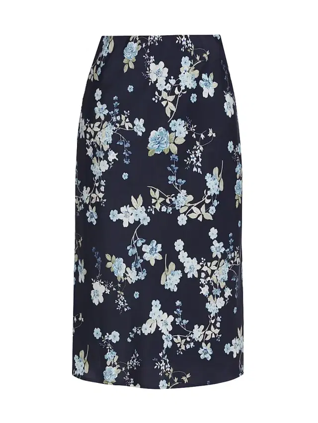 Women's Porter Floral Midi-Skirt - Navy Floral Women's Porter Floral Midi-Skirt - Navy Floral