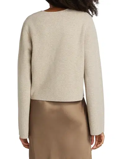 Jenni Kayne Women's Chelsea Wool-Cashmere Cardigan - Oatmeal - Size XL | Thumbnail 5 Jenni Kayne Women's Chelsea Wool-Cashmere Cardigan - Oatmeal - Size XL | Thumbnail 5