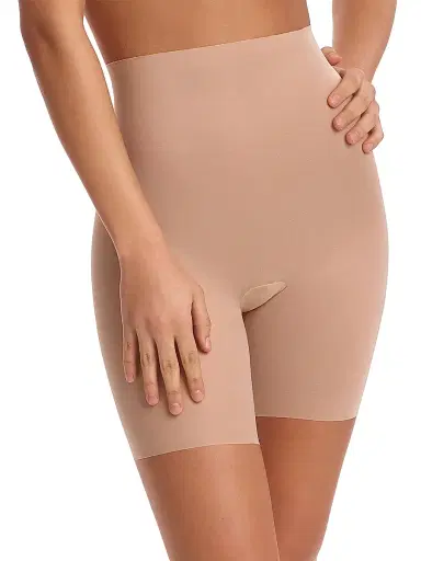 Commando Women's Featherlight Control Shorts - Beige | Thumbnail 2 Commando Women's Featherlight Control Shorts - Beige | Thumbnail 2