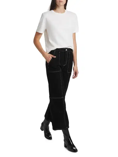 Rails Women's Cotton-Cashmere T-Shirt - White | Thumbnail 2 Rails Women's Cotton-Cashmere T-Shirt - White | Thumbnail 2