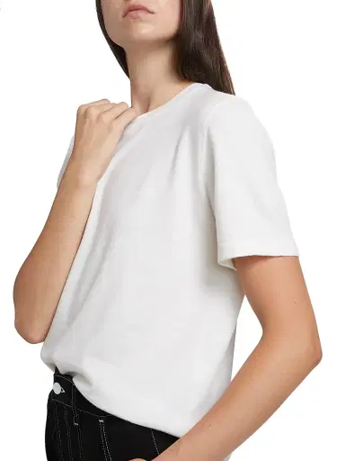 Rails Women's Cotton-Cashmere T-Shirt - White | Thumbnail 6 Rails Women's Cotton-Cashmere T-Shirt - White | Thumbnail 6