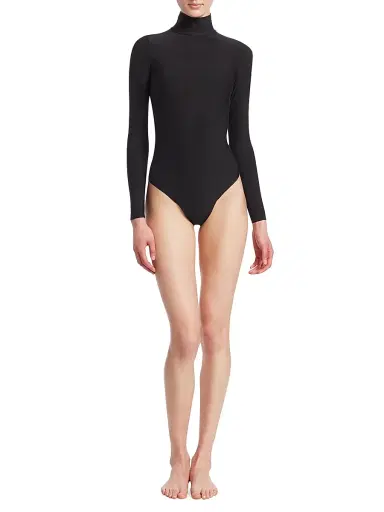 Commando Women's Butter Turtleneck Bodysuit - Black - Size XL | Thumbnail 2 Commando Women's Butter Turtleneck Bodysuit - Black - Size XL | Thumbnail 2