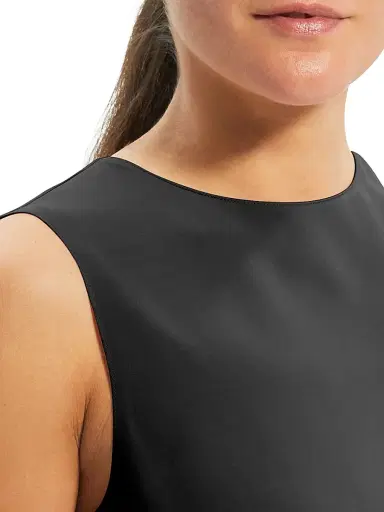 Theory Women's Silk Straight Shell - Black | Thumbnail 5 Theory Women's Silk Straight Shell - Black | Thumbnail 5