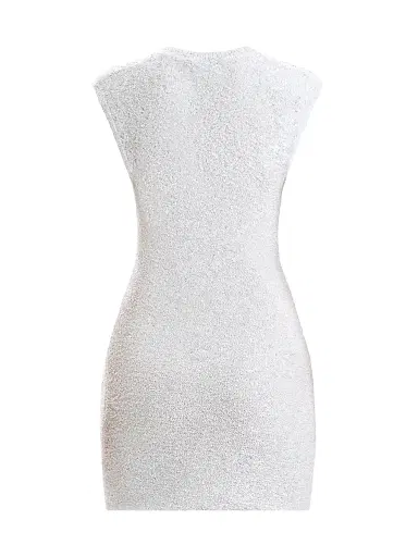 Hervé Léger Women's Delilah Sequined Minidress - Alabaster | Thumbnail 3 Hervé Léger Women's Delilah Sequined Minidress - Alabaster | Thumbnail 3