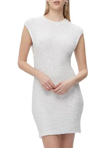 Hervé Léger Women's Delilah Sequined Minidress - Alabaster | Thumbnail 4 Hervé Léger Women's Delilah Sequined Minidress - Alabaster | Thumbnail 4
