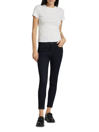 Theory Women's Tiny Short-Sleeve Cotton Tee - White | Thumbnail 2 Theory Women's Tiny Short-Sleeve Cotton Tee - White | Thumbnail 2