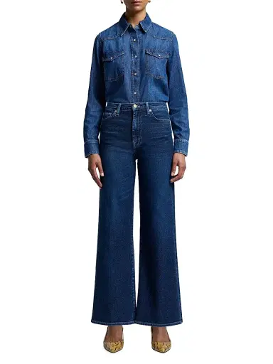 7 For All Mankind Women's Jo Ultra High Rise Flared Jeans - Paradise Cove - Size 34 | Thumbnail 2 7 For All Mankind Women's Jo Ultra High Rise Flared Jeans - Paradise Cove - Size 34 | Thumbnail 2