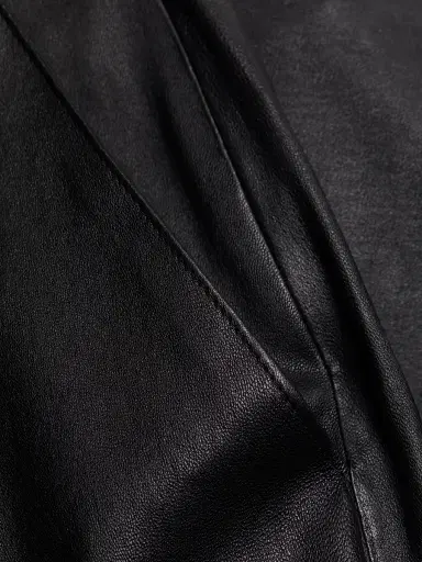 SPRWMN Women's Cropped Stretch-Leather Trousers - Black | Thumbnail 7 SPRWMN Women's Cropped Stretch-Leather Trousers - Black | Thumbnail 7