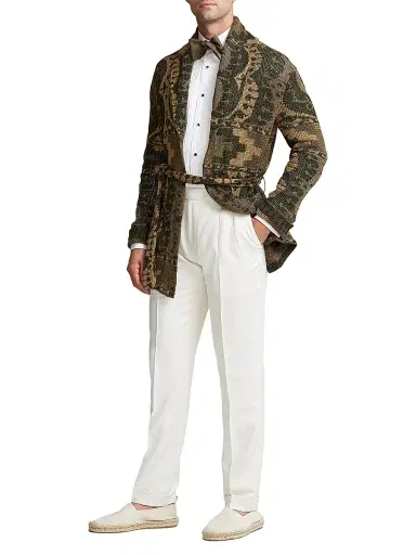 Ralph Lauren Purple Label Men's Dexter Cotton Pleated Long-Sleeve Shirt - White - Size 16.5 | Thumbnail 2 Ralph Lauren Purple Label Men's Dexter Cotton Pleated Long-Sleeve Shirt - White - Size 16.5 | Thumbnail 2