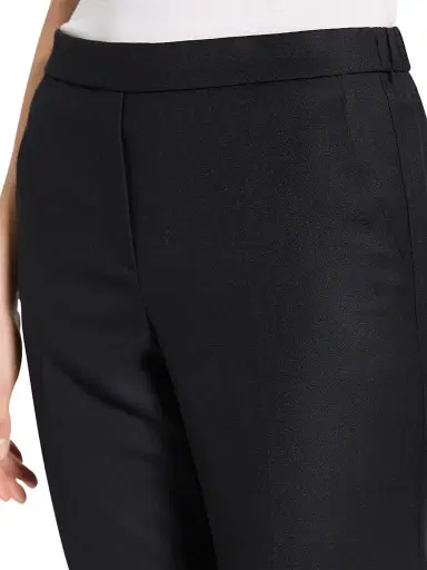 Theory Women's Treeca Wool Crop Trousers - Black | Thumbnail 6 Theory Women's Treeca Wool Crop Trousers - Black | Thumbnail 6