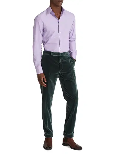 Ralph Lauren Purple Label Men's Philip Poplin Shirt | Thumbnail 2 Ralph Lauren Purple Label Men's Philip Poplin Shirt | Thumbnail 2