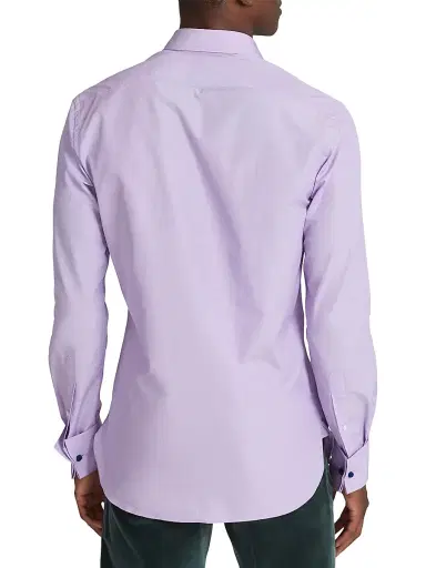 Ralph Lauren Purple Label Men's Philip Poplin Shirt | Thumbnail 4 Ralph Lauren Purple Label Men's Philip Poplin Shirt | Thumbnail 4