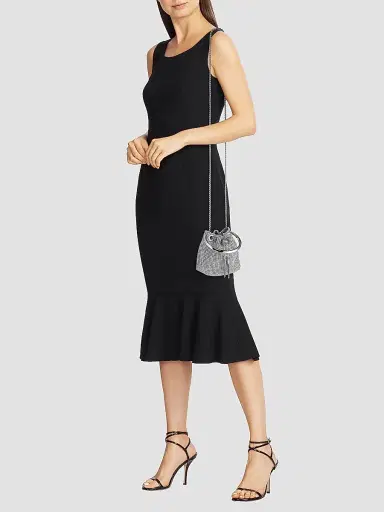 Jimmy Choo Women's Micro Bon Bon Crystal Mesh Top Handle Bag - Silver | Thumbnail 2 Jimmy Choo Women's Micro Bon Bon Crystal Mesh Top Handle Bag - Silver | Thumbnail 2