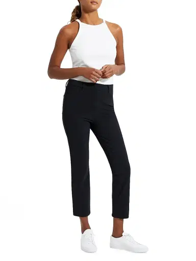 Theory Women's Treeca Ponte Slim-Fit Pants - Black | Thumbnail 2 Theory Women's Treeca Ponte Slim-Fit Pants - Black | Thumbnail 2