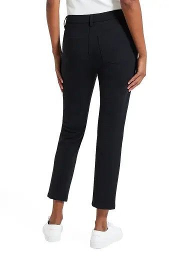 Theory Women's Treeca Ponte Slim-Fit Pants - Black | Thumbnail 4 Theory Women's Treeca Ponte Slim-Fit Pants - Black | Thumbnail 4