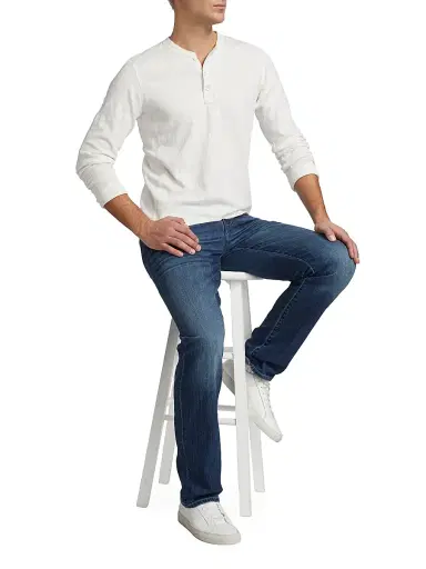 7 For All Mankind Men's Stretch Straight-Leg Jeans - Flash | Thumbnail 2 7 For All Mankind Men's Stretch Straight-Leg Jeans - Flash | Thumbnail 2