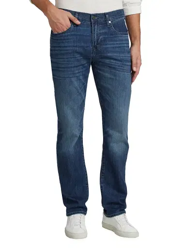 7 For All Mankind Men's Stretch Straight-Leg Jeans - Flash | Thumbnail 3 7 For All Mankind Men's Stretch Straight-Leg Jeans - Flash | Thumbnail 3