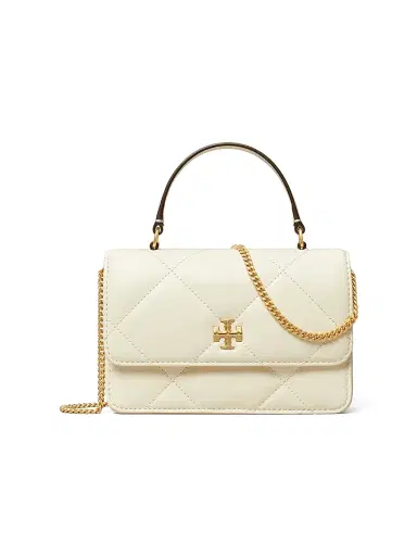 Tory Burch Women's Kira Diamond Leather Top Handle Wallet | Thumbnail 1 Tory Burch Women's Kira Diamond Leather Top Handle Wallet | Thumbnail 1