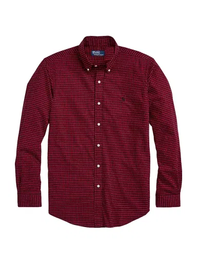 Polo Ralph Lauren Men's Sanded Cotton Twill Button-Down | Thumbnail 1 Polo Ralph Lauren Men's Sanded Cotton Twill Button-Down | Thumbnail 1