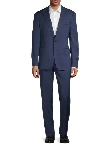 Ralph Lauren Purple Label Men's Gregory Single-Breasted Two-Button Wool Suit - Blue | Thumbnail 3 Ralph Lauren Purple Label Men's Gregory Single-Breasted Two-Button Wool Suit - Blue | Thumbnail 3