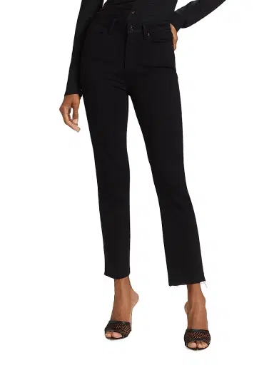 PAIGE Women's Cindy High-Rise Ankle Straight Jeans - Black Shadow - Size 24 | Thumbnail 3 PAIGE Women's Cindy High-Rise Ankle Straight Jeans - Black Shadow - Size 24 | Thumbnail 3