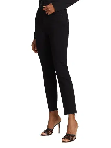 PAIGE Women's Cindy High-Rise Ankle Straight Jeans - Black Shadow - Size 24 | Thumbnail 4 PAIGE Women's Cindy High-Rise Ankle Straight Jeans - Black Shadow - Size 24 | Thumbnail 4