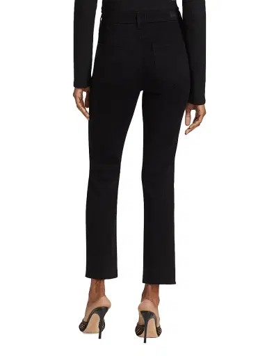 PAIGE Women's Cindy High-Rise Ankle Straight Jeans - Black Shadow - Size 24 | Thumbnail 5 PAIGE Women's Cindy High-Rise Ankle Straight Jeans - Black Shadow - Size 24 | Thumbnail 5