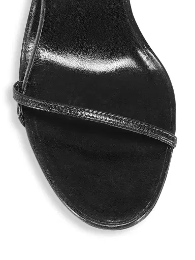 The Row Women's Bare Leather Sandals - Black | Thumbnail 4 The Row Women's Bare Leather Sandals - Black | Thumbnail 4