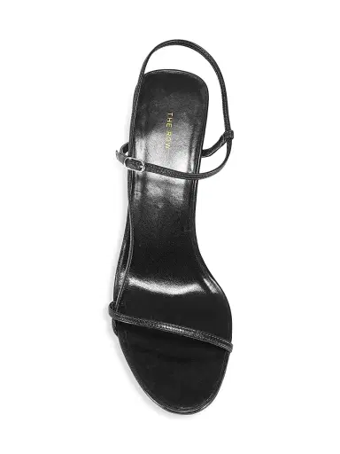 The Row Women's Bare Leather Sandals - Black | Thumbnail 5 The Row Women's Bare Leather Sandals - Black | Thumbnail 5