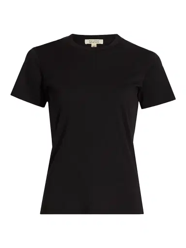 Nili Lotan Women's Mariela Cotton Crewneck T-Shirt - Jet Black - Size XL | Thumbnail 1 Nili Lotan Women's Mariela Cotton Crewneck T-Shirt - Jet Black - Size XL | Thumbnail 1