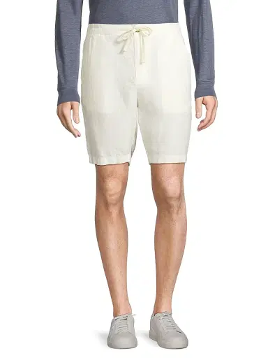 Vince Men's Hemp Drawstring Shorts - Bone | Thumbnail 3 Vince Men's Hemp Drawstring Shorts - Bone | Thumbnail 3