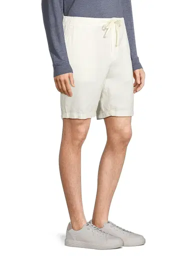 Vince Men's Hemp Drawstring Shorts - Bone | Thumbnail 4 Vince Men's Hemp Drawstring Shorts - Bone | Thumbnail 4