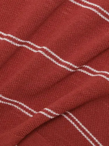 Vince Women's Striped Pique Cotton Polo Tee | Thumbnail 7 Vince Women's Striped Pique Cotton Polo Tee | Thumbnail 7