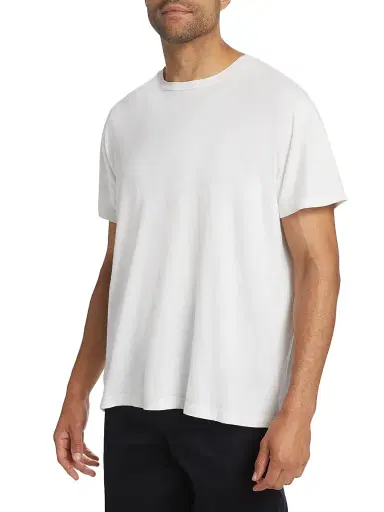 Nili Lotan Men's Bradley Relaxed T-Shirt - White - Size XL | Thumbnail 4 Nili Lotan Men's Bradley Relaxed T-Shirt - White - Size XL | Thumbnail 4