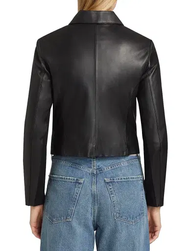 Vince Women's Leather Moto Jacket | Thumbnail 5 Vince Women's Leather Moto Jacket | Thumbnail 5