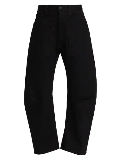 Nili Lotan Women's Shon Barrel Jeans - Black | Thumbnail 1 Nili Lotan Women's Shon Barrel Jeans - Black | Thumbnail 1