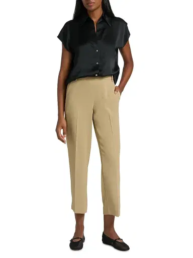 Vince Women's Cap-Sleeve Silk Blouse | Thumbnail 2 Vince Women's Cap-Sleeve Silk Blouse | Thumbnail 2