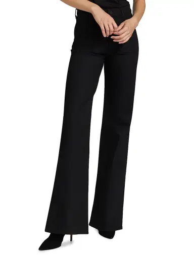 Nili Lotan Women's Florence High-Rise Wide-Leg Jeans - Black - Size 30 | Thumbnail 3 Nili Lotan Women's Florence High-Rise Wide-Leg Jeans - Black - Size 30 | Thumbnail 3
