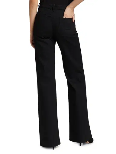 Nili Lotan Women's Florence High-Rise Wide-Leg Jeans - Black - Size 30 | Thumbnail 5 Nili Lotan Women's Florence High-Rise Wide-Leg Jeans - Black - Size 30 | Thumbnail 5
