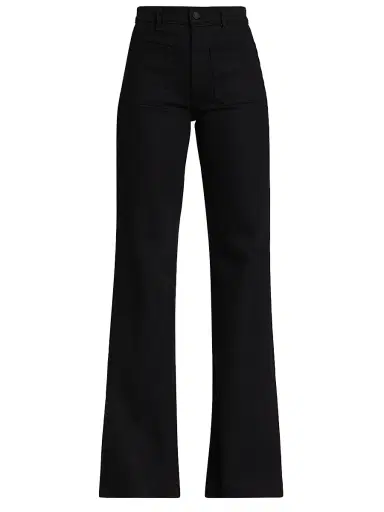 Nili Lotan Women's Florence High-Rise Wide-Leg Jeans - Black - Size 30 | Thumbnail 1 Nili Lotan Women's Florence High-Rise Wide-Leg Jeans - Black - Size 30 | Thumbnail 1
