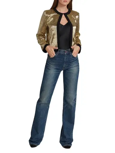 Nili Lotan Women's Joan Straight-Leg Jeans - Simon Wash | Thumbnail 2 Nili Lotan Women's Joan Straight-Leg Jeans - Simon Wash | Thumbnail 2