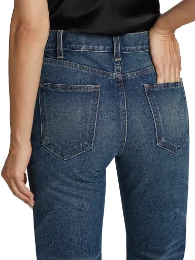 Nili Lotan Women's Joan Straight-Leg Jeans - Simon Wash | Thumbnail 6 Nili Lotan Women's Joan Straight-Leg Jeans - Simon Wash | Thumbnail 6