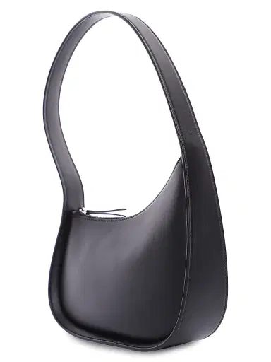 The Row Women's Half Moon Leather Shoulder Bag - Black | Thumbnail 2 The Row Women's Half Moon Leather Shoulder Bag - Black | Thumbnail 2