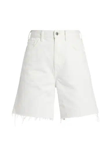 Nili Lotan Women's Russel Raw Denim Shorts - Cream - Size 30 | Thumbnail 1 Nili Lotan Women's Russel Raw Denim Shorts - Cream - Size 30 | Thumbnail 1