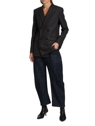 Nili Lotan Women's Shon Barrel Jeans - Indigo Rinse - Size 32 | Thumbnail 2 Nili Lotan Women's Shon Barrel Jeans - Indigo Rinse - Size 32 | Thumbnail 2