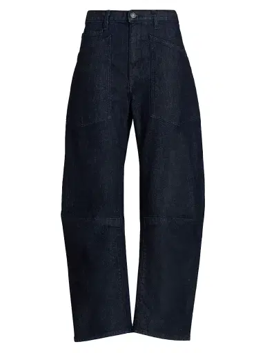 Nili Lotan Women's Shon Barrel Jeans - Indigo Rinse - Size 32 | Thumbnail 1 Nili Lotan Women's Shon Barrel Jeans - Indigo Rinse - Size 32 | Thumbnail 1
