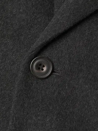 Vince Men's Notch Lapel Wool-Blend Coat - Charcoal | Thumbnail 6 Vince Men's Notch Lapel Wool-Blend Coat - Charcoal | Thumbnail 6