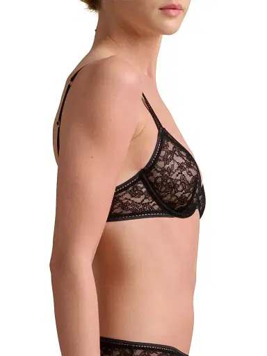 Wolford Women's Lace Demi Bra - Black | Thumbnail 4 Wolford Women's Lace Demi Bra - Black | Thumbnail 4