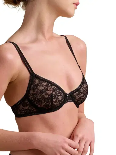 Wolford Women's Lace Demi Bra - Black | Thumbnail 7 Wolford Women's Lace Demi Bra - Black | Thumbnail 7